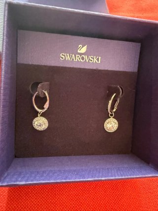 Swarovski collana orologio orecchini
