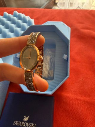 Swarovski collana orologio orecchini