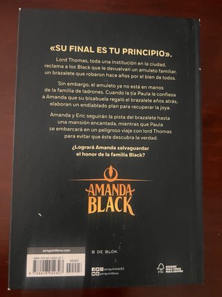 Pack 3 libros Amanda Black. 15 euros (5 unidad)
