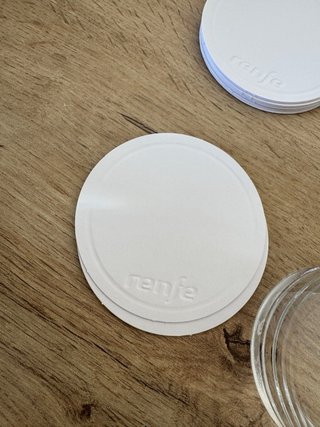 Vasitos, posavasos y cucharillas Renfe (20uds)