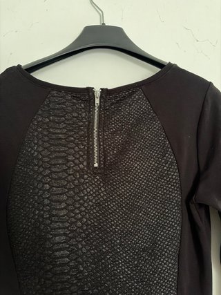 Tubino H&M stampa coccodrillo nero
