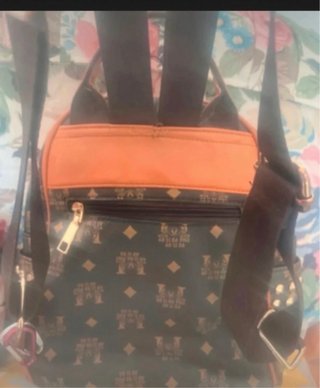 Mochila Marrón Estampada