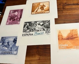 Grabados sellos españoles