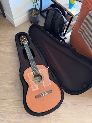 Guitarra Alhambra 4P + funda y soporte