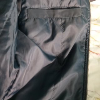 Cazadora bomber negra hombre/adolescente