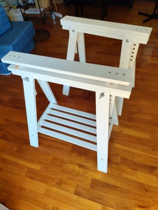 Caballetes de madera IKEA (2 unidades)