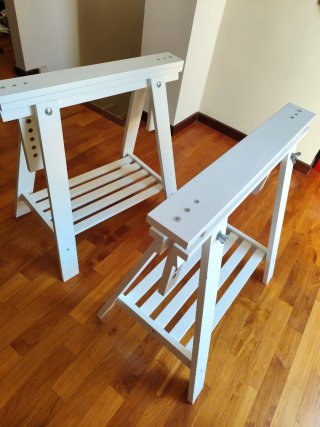 Caballetes de madera IKEA (2 unidades)