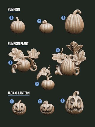 Decoración para bases y peanas