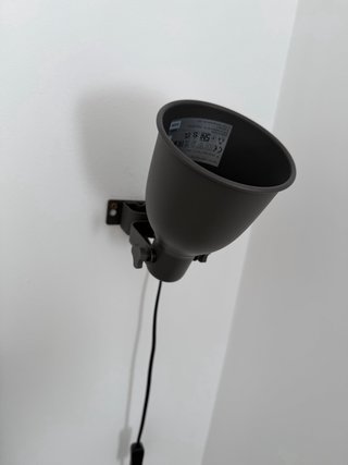2 Lámparas Pared Ikea Metal Gris
