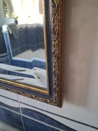 2 Espejos Grandes Baño Dorados