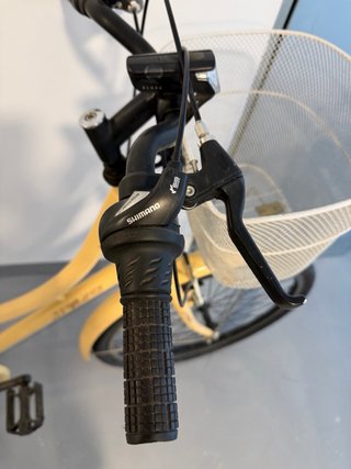 Bicicleta Amarilla con Cesta