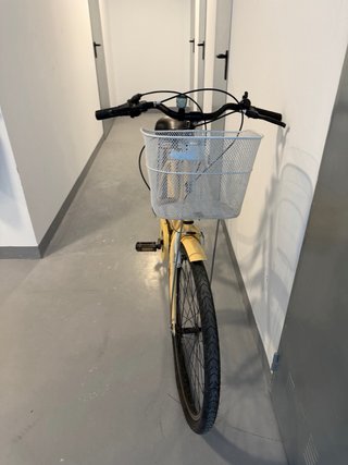 Bicicleta Amarilla con Cesta