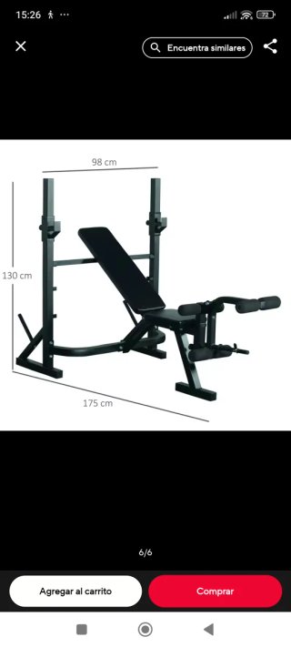 Banco de musculación multifunción