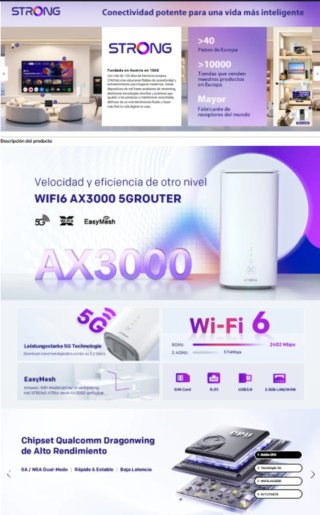Router 5G STRONG AX3000 Wi-Fi 6