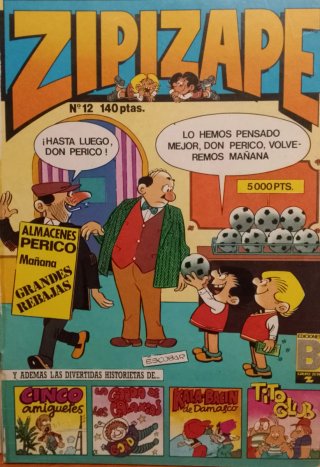 LOTE 10 TEBEOS DE ZIPI ZAPE.LAS CALABAZAS.