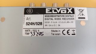 Videoregistratore Elvox DVR 524H/528