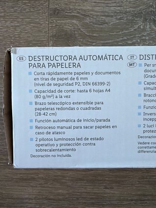 Destructora Papel Automática United Office