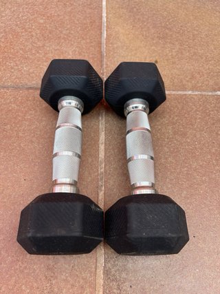 2 Mancuernas 2.5KG Decathlon Hexagonales