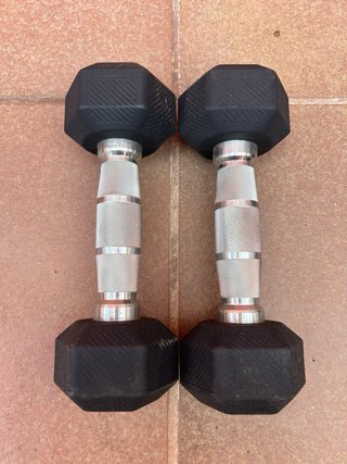 2 Mancuernas 2.5KG Decathlon Hexagonales