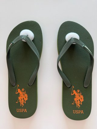 Chanclas U.S. Polo Assn. Verde Naranja