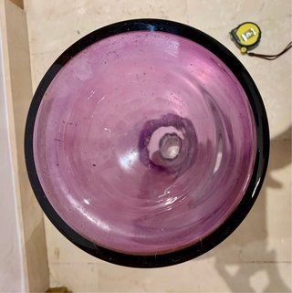 Jarrón de cristal IKEA morado/fucsia – 59 cm