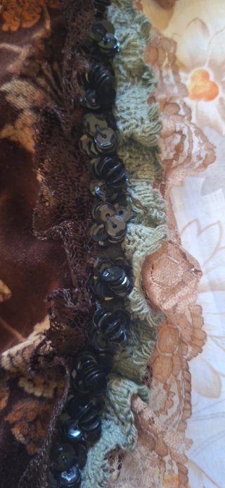 Bellissima borsa in velluto marrone