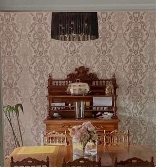 Mueble, sofá de plumón, 3 cabeceros terciopelo