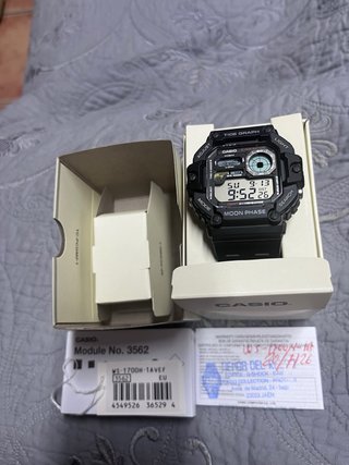 Casio WS-1700H-1AVEF Módulo 3562 Reloj