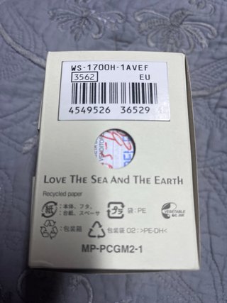 Casio WS-1700H-1AVEF Módulo 3562 Reloj