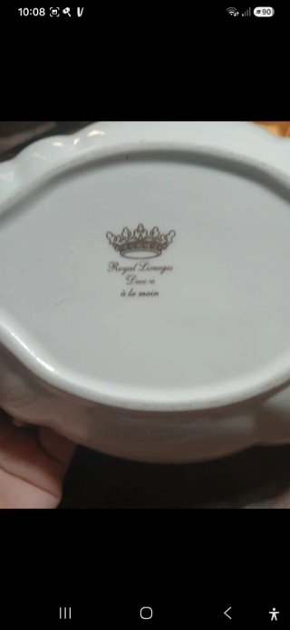 Piatto Limoges decorato