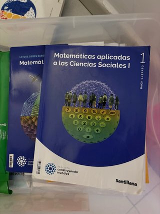 Libro de texto matemáticas cc sociales  1* bachil