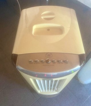 Ventilador Vintage Beige y Marrón