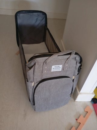 Mochila cuna bebé plegable