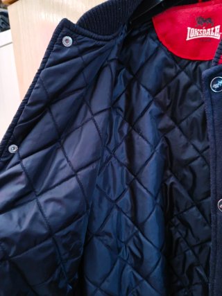 Felpa Lonsdale originale blu e rossa