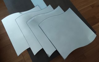 4 Espejos Decorativos Ondulados
