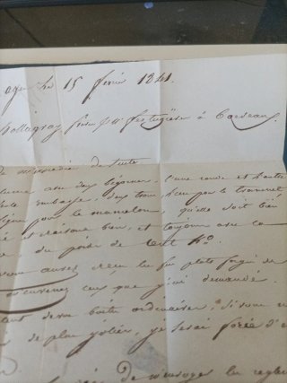 Carta prefilatélica 1841