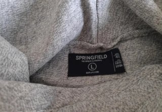 Jersey Springfield con Capucha Talla L. Jersei
