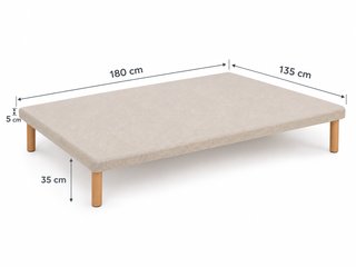 Base tapizada 135x180 + Colchón + Colcha bouti
