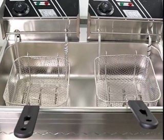 Freidora Eléctrica Profesional Doble 2x6L