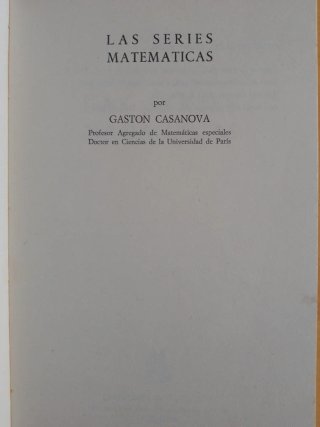 LAS SERIES MATEMÁTICAS