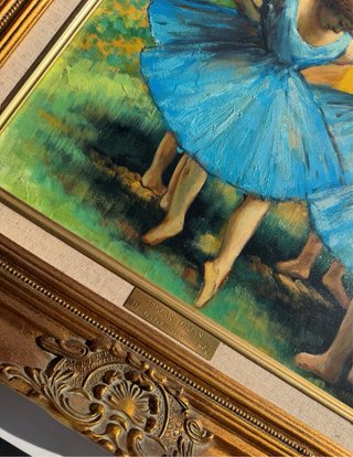 Cuadro al óleo de bailarinas