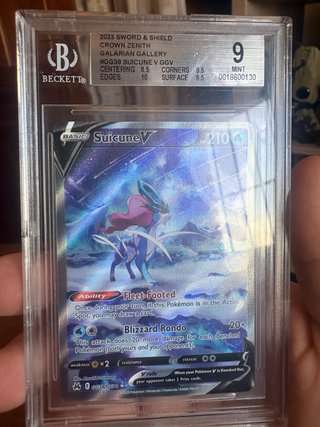 Carta Pokémon Suicune V GGV Beckett 9