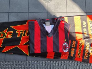 Maglietta Piatek Milan + Sciarpa