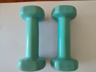 2 Pesas 1kg Decathlon Turquesa