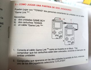 Instrucciones en español Juego TENNIS GAME BOY
