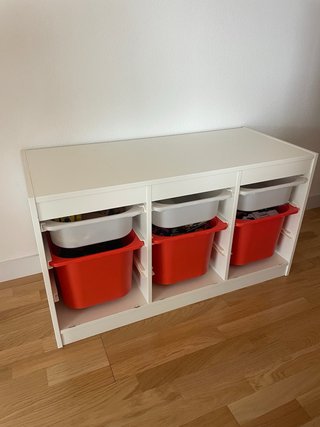 Mueble Almacenaje Infantil Ikea Trofast Rojo