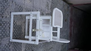 Trona convertible Micuna madera blanca 2 en 1