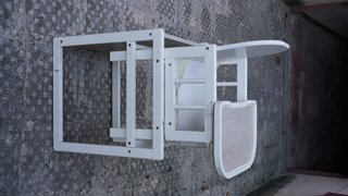 Trona convertible Micuna madera blanca 2 en 1