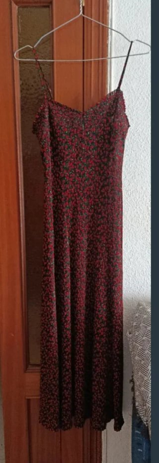Vestido Mango tirantes estampado flores S