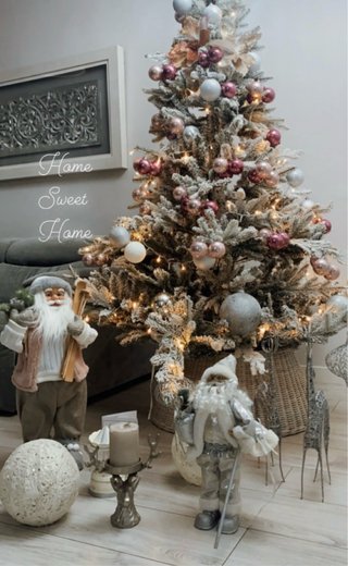 Árbol de Navidad con Accesorios Plateados